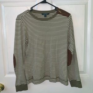 Green Stripped Long-sleeve.
